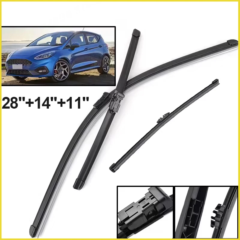 Wiper LHD Front & Rear Wiper Blades Set For Ford Fiesta 7 2017 - 2023 Windshield Windscreen Window Brushes 28"+14"+11"
Wiper LHD Front & Rear Wiper Blades Set For Ford Fiesta 7 2017 - 2023 Windshield Windscreen Window Brushes 28"+14"+11"
