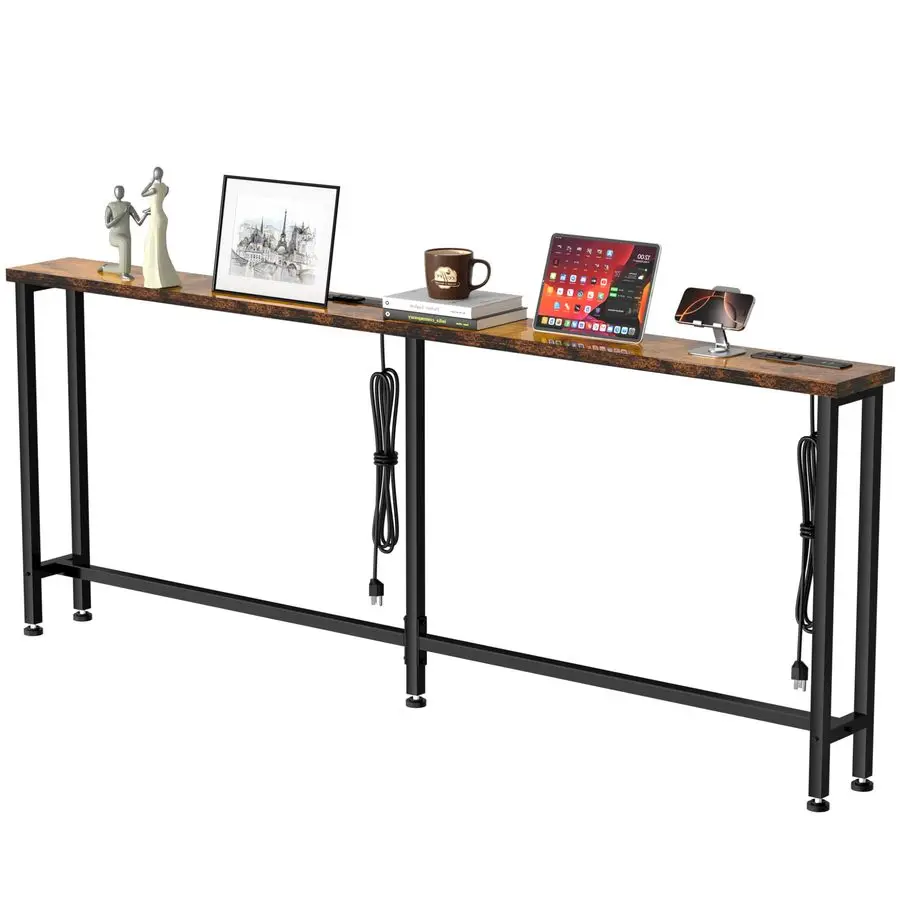 Столик для дивана 78 с встроенной розеткой, 4 розетки переменного тока и 4 порта USB, кабель питания 1,5 м, металлический каркас, простая сборка, для длинных диванов
Столик для дивана 78 с встроенной розеткой, 4 розетки переменного тока и 4 порта USB, кабель питания 1,5 м, металлический каркас, простая сборка, для длинных диванов