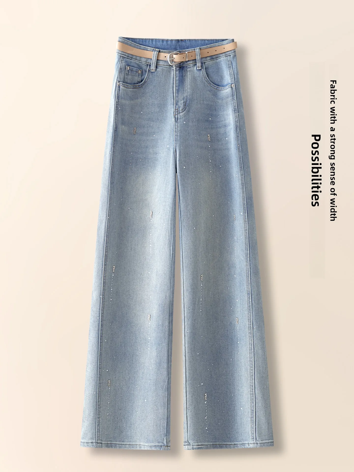 Light Blue Rhinestone Straight Leg Jeans Women's Spring Autumn High Waist Slim Fit Skinny Wide Leg Pants Casual Style
Light Blue Rhinestone Straight Leg Jeans Women's Spring Autumn High Waist Slim Fit Skinny Wide Leg Pants Casual Style