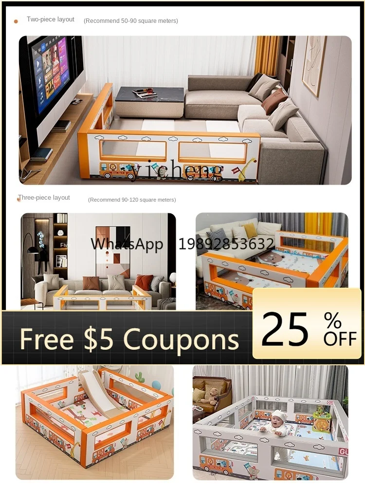 ZZ Baby Game Fence Protective Grating Bed Soft Child Play Mat Baby Crawling Fence Ground
ZZ Baby Game Fence Protective Grating Bed Soft Child Play Mat Baby Crawling Fence Ground