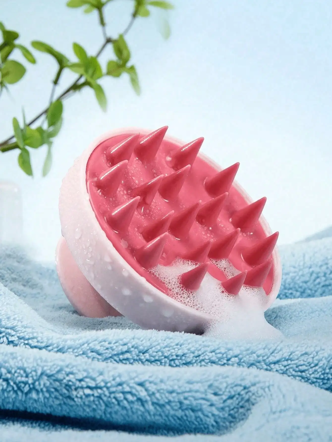 1pc Soft Silicone Scalp Massage Shampoo Brush, Suitable For Dry/Wet Hair (Curly/Straight) And All Hair Types, Manual Shower Head Massager. Can Be Used For Blow Drying, Styling, Shampooing, Hair Treatment Massage. Portable And Easy To Clean, Minimalist And
1pc Soft Silicone Scalp Massage Shampoo Brush, Suitable For Dry/Wet Hair (Curly/Straight) And All Hair Types, Manual Shower Head Massager. Can Be Used For Blow Drying, Styling, Shampooing, Hair Treatment Massage. Portable And Easy To Clean, Minimalist And