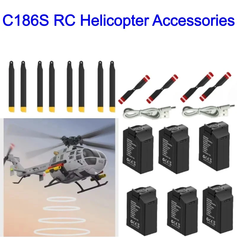 C186S RC Helicopter 7.4V 350mAh Battery Blades C186S Remote Control Plane Spare Parts Accessories C186S Battery Propeller USB
C186S RC Helicopter 7.4V 350mAh Battery Blades C186S Remote Control Plane Spare Parts Accessories C186S Battery Propeller USB