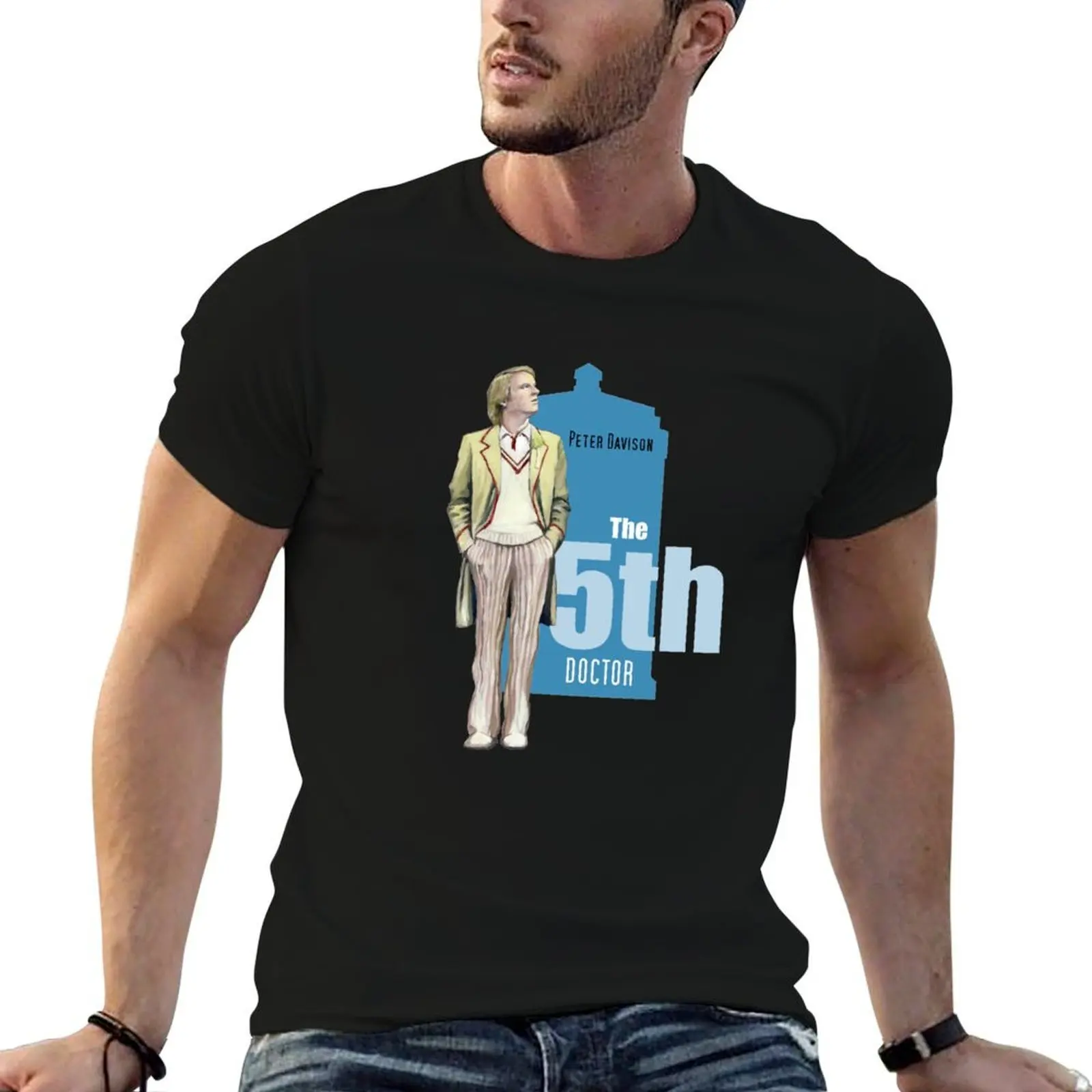 The 5th Doctor: Peter Davison T-Shirt t shirts for man cotton t shirt man luxury T-Shirt
The 5th Doctor: Peter Davison T-Shirt t shirts for man cotton t shirt man luxury T-Shirt