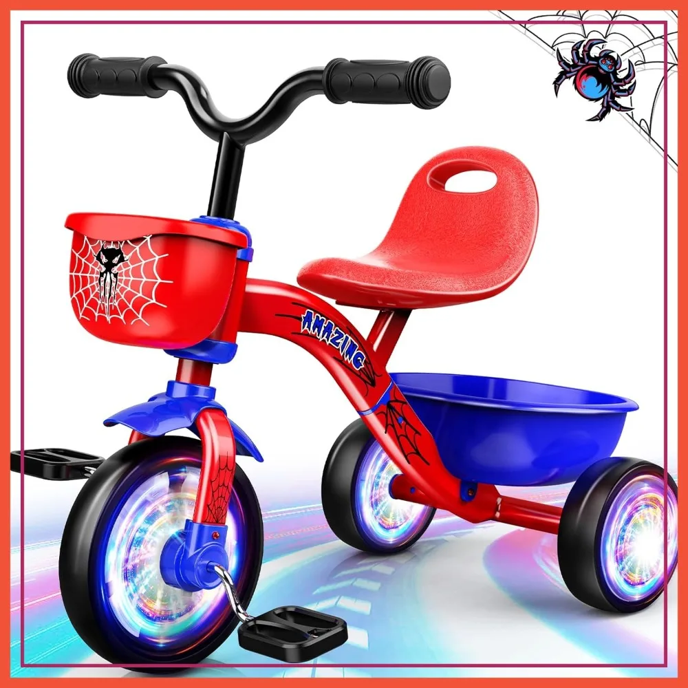 Tricycle for Toddlers 1-5 Years, Balance Bike with Light-Up Wheels & Large Basket, Gift
Tricycle for Toddlers 1-5 Years, Balance Bike with Light-Up Wheels & Large Basket, Gift