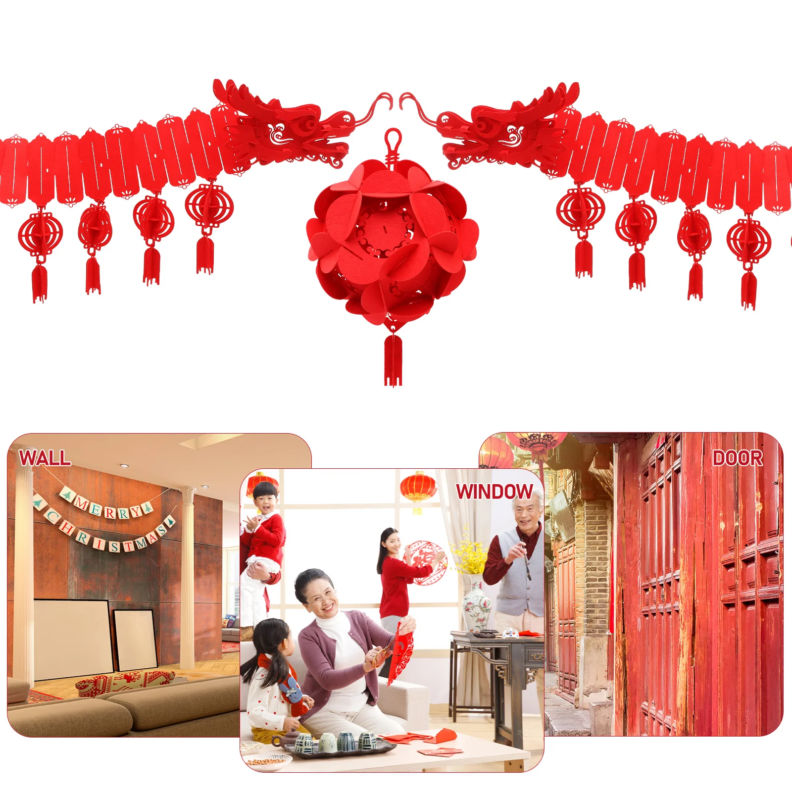 Dragon Hanging Decor Chinese New Year Red Festive Design Spring Supplies Creative Shape Home Garland Fabric Ornament Pendant
Dragon Hanging Decor Chinese New Year Red Festive Design Spring Supplies Creative Shape Home Garland Fabric Ornament Pendant