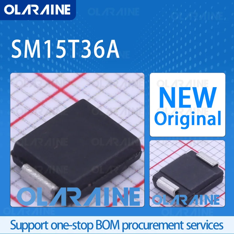 5/10/100Pcs SM15T36A SMC original 100% ic chip ESD Protection Diodes/TVS Diodes 1 Channel Operating voltage 30.8 V
5/10/100Pcs SM15T36A SMC original 100% ic chip ESD Protection Diodes/TVS Diodes 1 Channel Operating voltage 30.8 V