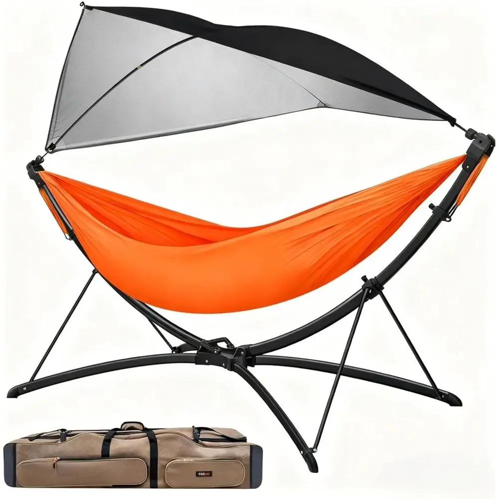 Versatile 110 x 75 Nylon Hammock Chair with 8 Recline Positions - Ideal for Outdoors and Camping
Versatile 110 x 75 Nylon Hammock Chair with 8 Recline Positions - Ideal for Outdoors and Camping