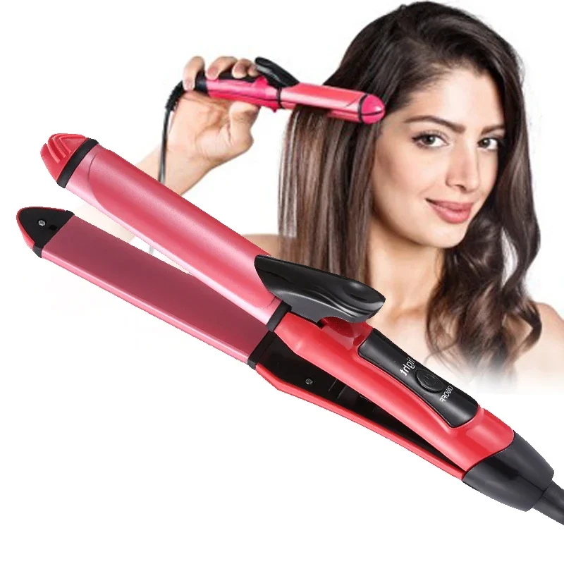 2 in 1 Hair Straightener and Curler Ceramic Flat Iron Hair Curling Irons Straight and Curl Hair Care Styling Tools
2 in 1 Hair Straightener and Curler Ceramic Flat Iron Hair Curling Irons Straight and Curl Hair Care Styling Tools