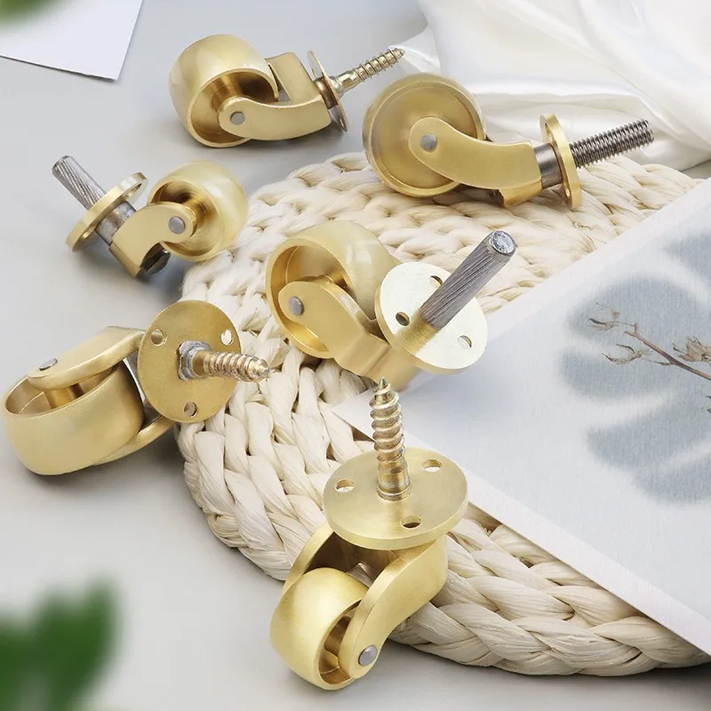 2PCS Brass Universal Casters Silent Pulleys Table Legs Dining Tables Sofa Furniture Pianos Screw Wheels 2-inch and 3-inch Wheels
2PCS Brass Universal Casters Silent Pulleys Table Legs Dining Tables Sofa Furniture Pianos Screw Wheels 2-inch and 3-inch Wheels