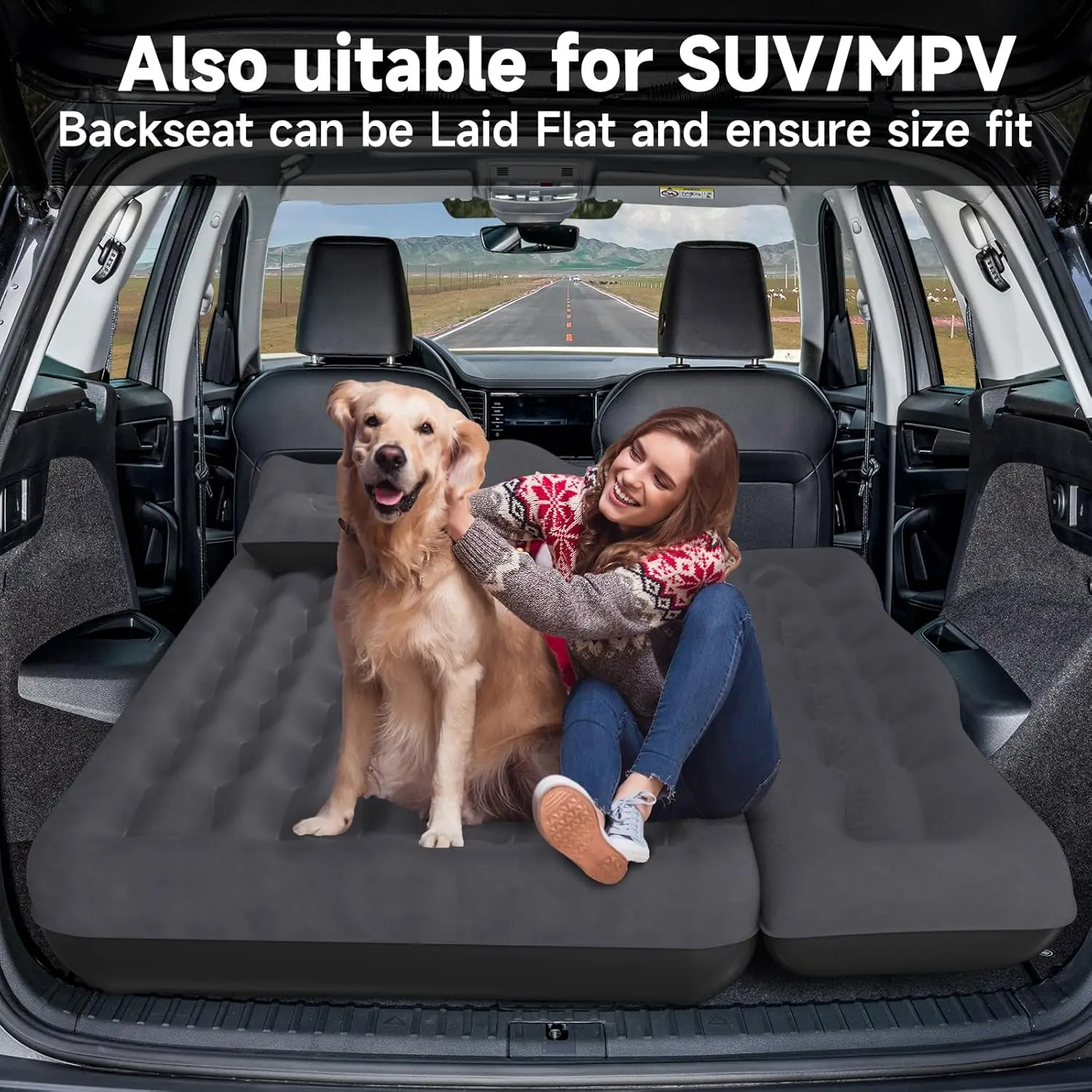 Back Seat Car Air Mattress: Inflatable SUV Car Camping Bed for Truck Van, Thickened Double-Sided Flocking Travel Car·Hot Sale
Back Seat Car Air Mattress: Inflatable SUV Car Camping Bed for Truck Van, Thickened Double-Sided Flocking Travel Car·Hot Sale