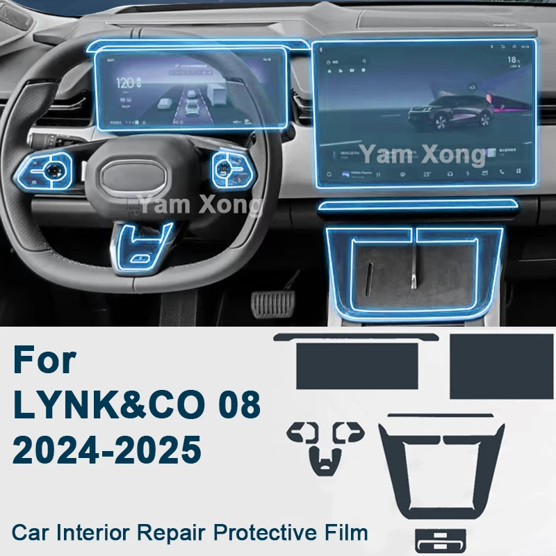 TPU Car Interior Protective Film For LYNK&CO 08 2024-2025 Dashboard Center Control Screen Anti Fingerprint Protective Cover Trim
TPU Car Interior Protective Film For LYNK&CO 08 2024-2025 Dashboard Center Control Screen Anti Fingerprint Protective Cover Trim