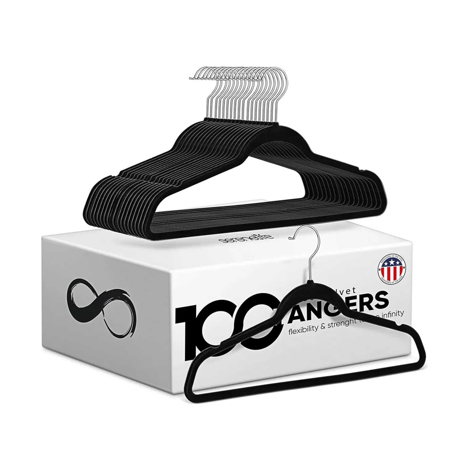 Velvet Hangers 100 Pcs, Non-Slip Heavy Duty Hanger Set, Durable with 360° Swivel Hook, Smooth Velvet Finish to Protect Fabric
Velvet Hangers 100 Pcs, Non-Slip Heavy Duty Hanger Set, Durable with 360° Swivel Hook, Smooth Velvet Finish to Protect Fabric
