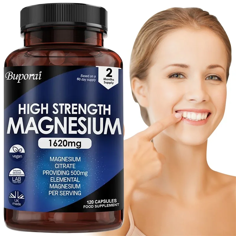 High Strength Magnesium 1620mg - Helps Maintain Healthy Bones and Teeth, Promotes Absorption, Enhances Immunity, Non-GMO
High Strength Magnesium 1620mg - Helps Maintain Healthy Bones and Teeth, Promotes Absorption, Enhances Immunity, Non-GMO
