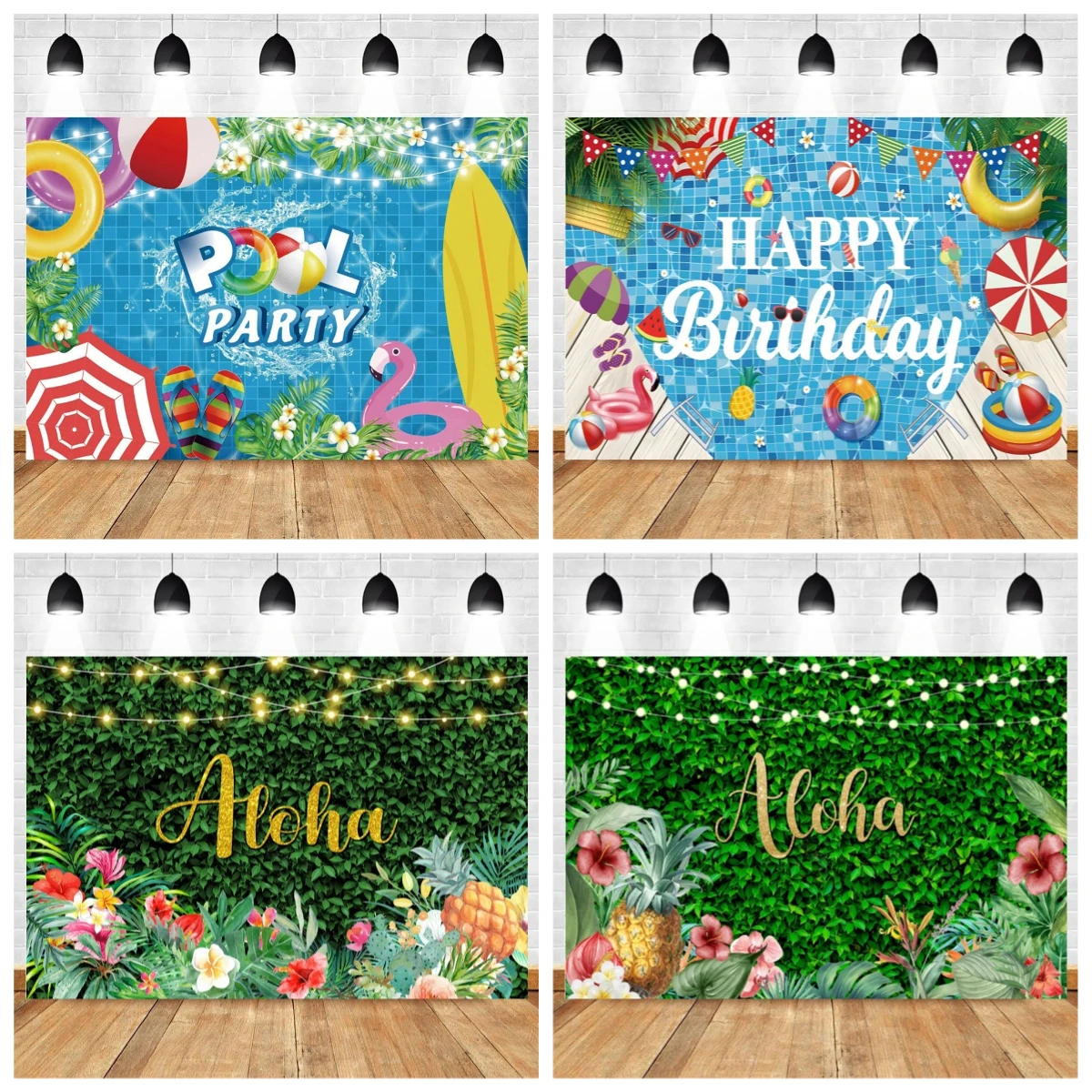 Summer Pool Party Photocall Backdrop Hawaiian Swimming Beach Ball Flamingo Lifebuoy Baby Birthday Holiday Photography Background
Summer Pool Party Photocall Backdrop Hawaiian Swimming Beach Ball Flamingo Lifebuoy Baby Birthday Holiday Photography Background
