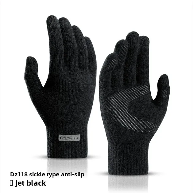 Arctic Velvet Knitted Gloves for Warm Men in Autumn Winter Plush Thick Anti Pilling Wool Touch Screen Anti Slip and Windproof
Arctic Velvet Knitted Gloves for Warm Men in Autumn Winter Plush Thick Anti Pilling Wool Touch Screen Anti Slip and Windproof