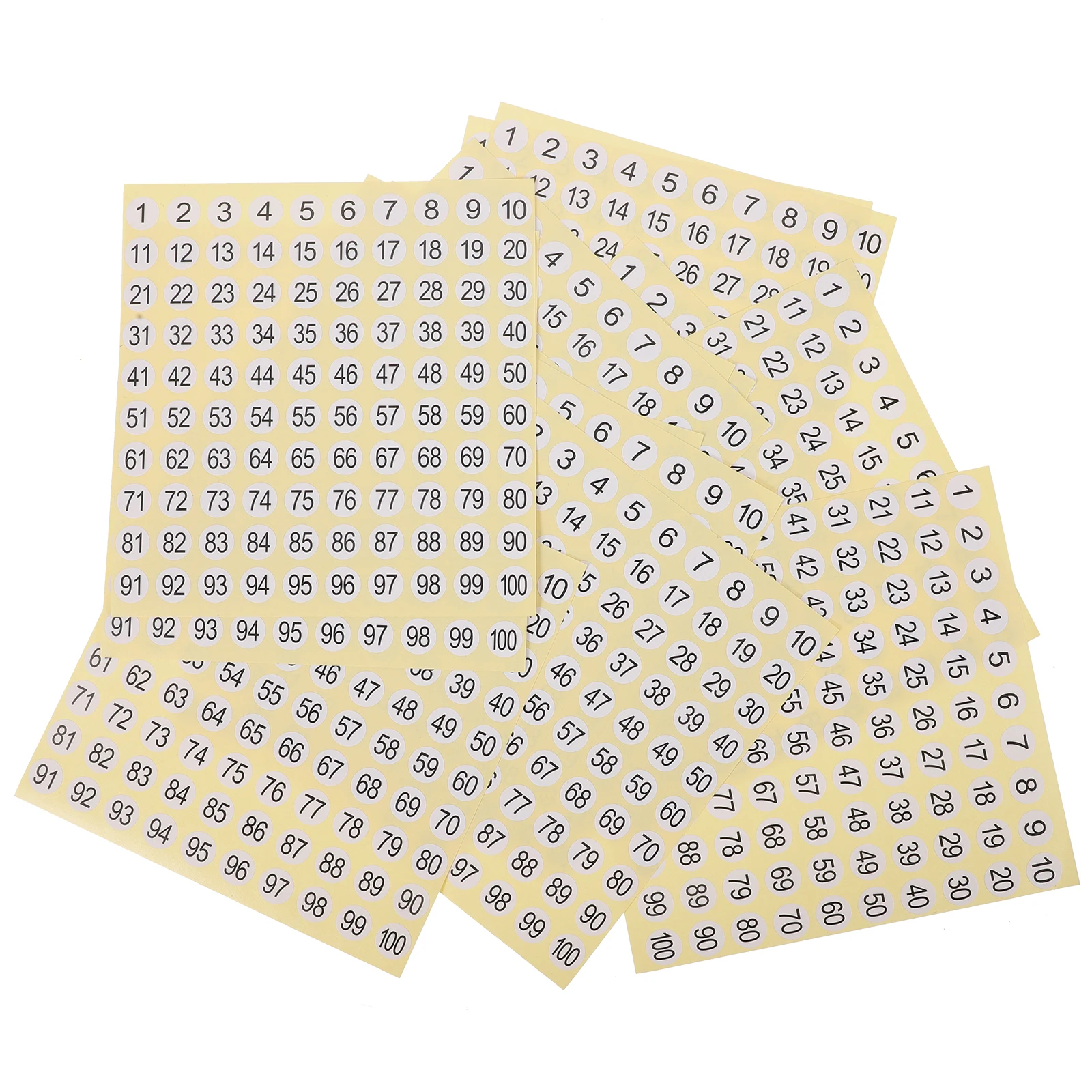 15 Sheets Digital Labels Coated Paper Numbered Stickers Office Kitchen School Self Adhesive Round Storage Cabinet Bottle Jar
15 Sheets Digital Labels Coated Paper Numbered Stickers Office Kitchen School Self Adhesive Round Storage Cabinet Bottle Jar