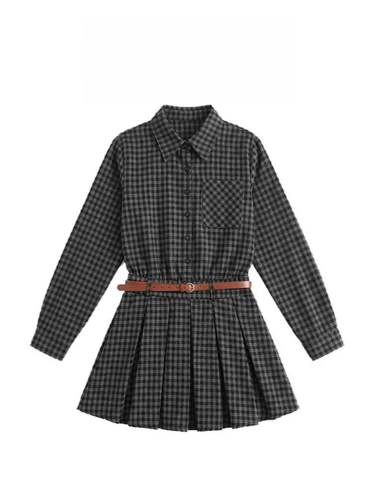 Retro Academic Style Women's Long Sleeve Plaid Shirt Dress Casual Shorts Two Piece Set Spring Summer New Arrival Breathable
Retro Academic Style Women's Long Sleeve Plaid Shirt Dress Casual Shorts Two Piece Set Spring Summer New Arrival Breathable