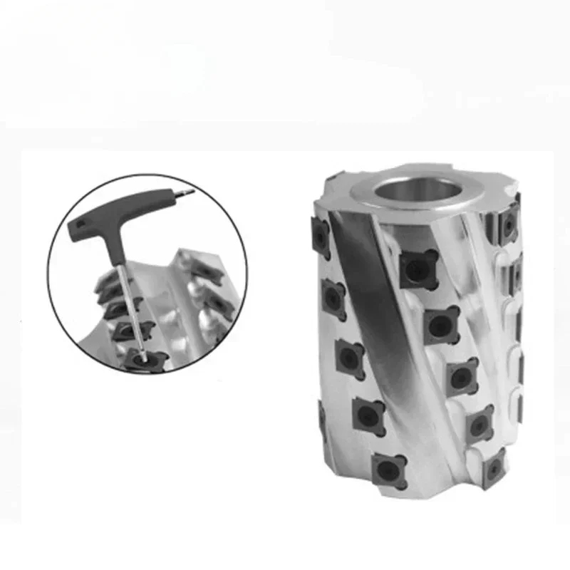 Woodworking Light Planer Helical Spiral Milling Cutter Head Wood Reversible Spiral Blade Shaving Machine Cutting Tool
Woodworking Light Planer Helical Spiral Milling Cutter Head Wood Reversible Spiral Blade Shaving Machine Cutting Tool