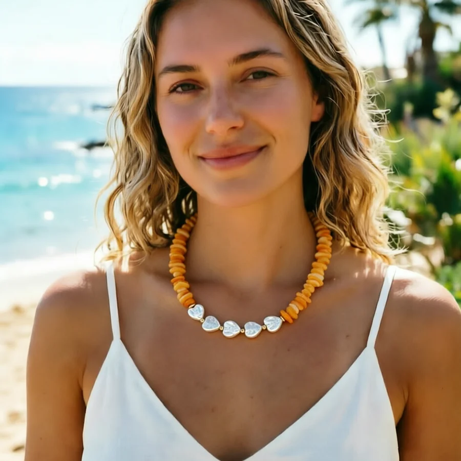 Модное акриловое ожерелье-чокер с нерегулярными бусинами для женщин, геометрические ожерелья из янтарной смолы, летние украшения
Модное акриловое ожерелье-чокер с нерегулярными бусинами для женщин, геометрические ожерелья из янтарной смолы, летние украшения