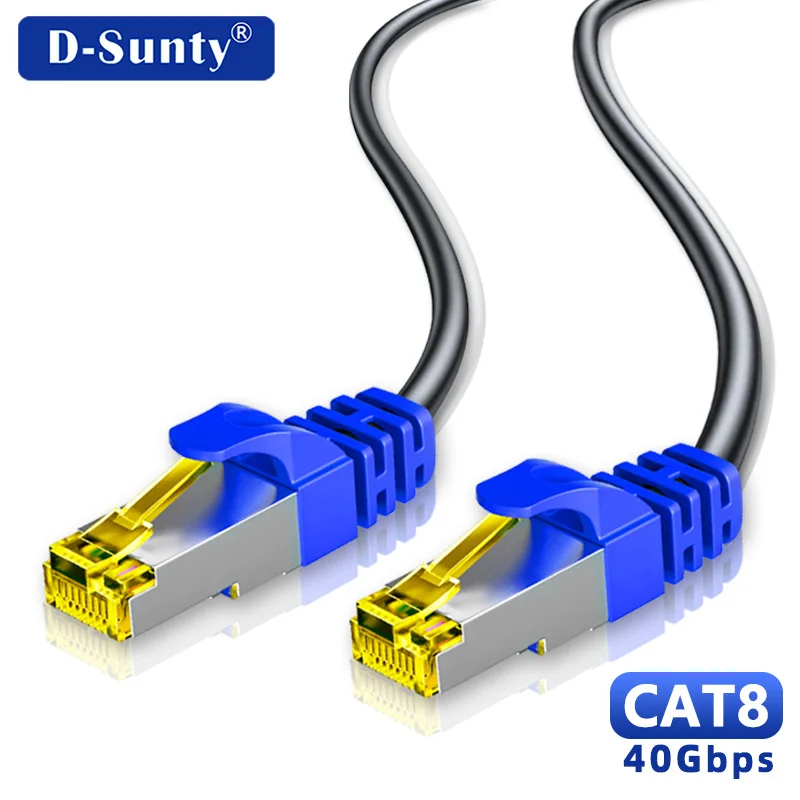 Cat 8 Ethernet Cable Outdoor&Indoor Cable 40Gbps 2000MHz SSTP RJ45 High Speed Internet Network Patch Cord Cable Ethernet Cat8 
Cat 8 Ethernet Cable Outdoor&Indoor Cable 40Gbps 2000MHz SSTP RJ45 High Speed Internet Network Patch Cord Cable Ethernet Cat8