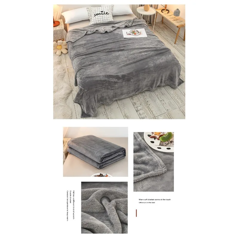 Thickened Double Flannel Air Conditioning Blanket Thin Blanket Fleece Blanket Office Nap Leg Blanket Four Seasons Fleece Blanket
Thickened Double Flannel Air Conditioning Blanket Thin Blanket Fleece Blanket Office Nap Leg Blanket Four Seasons Fleece Blanket