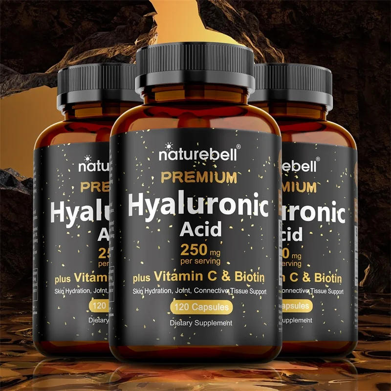 Hyaluronic Acid Supplement with Vitamin C - Deeply Moisturizes Skin, Reduces Wrinkles, Evens Skin Tone, and Fights Aging
Hyaluronic Acid Supplement with Vitamin C - Deeply Moisturizes Skin, Reduces Wrinkles, Evens Skin Tone, and Fights Aging