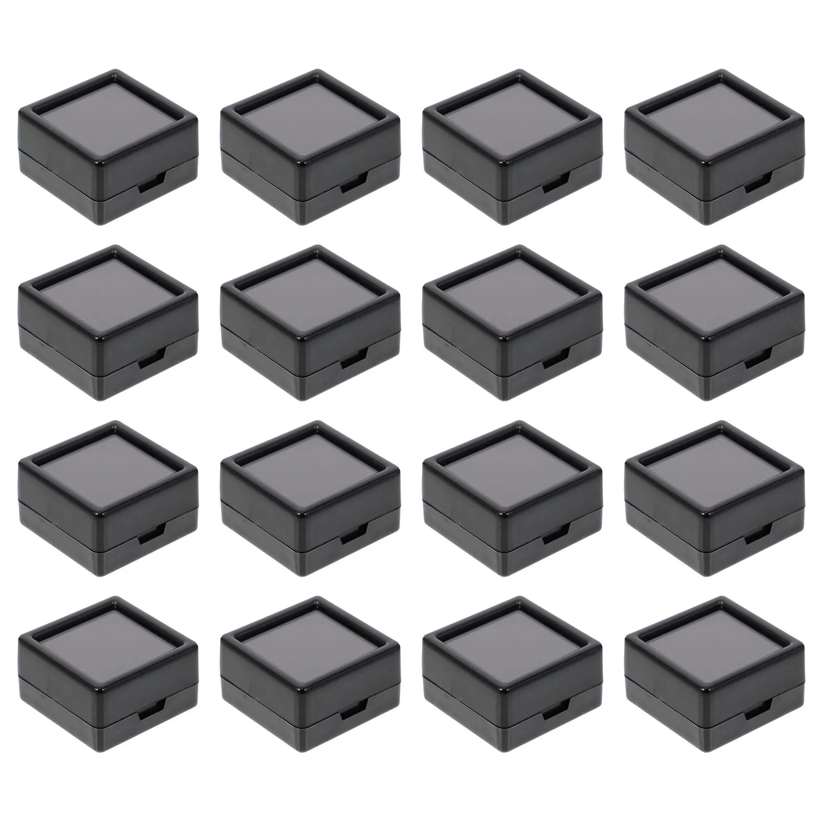 24Pcs Jewelry Display Box Gemstone Storage Case Black with Clear Lid Cushioned Interior Secure Snap Shut for Gems Stones
24Pcs Jewelry Display Box Gemstone Storage Case Black with Clear Lid Cushioned Interior Secure Snap Shut for Gems Stones