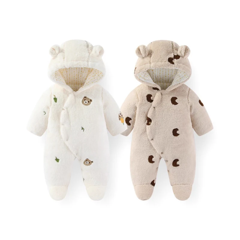 Winter Newborn Clothes Cotton Padded Toddler Clothes Fur Lining Girls Hoodie Footies Warm Jumpsuits
Winter Newborn Clothes Cotton Padded Toddler Clothes Fur Lining Girls Hoodie Footies Warm Jumpsuits