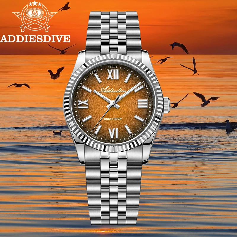 ADDIESDIVE 36mm Men Watch Luxury Sapphire Top Brand VH31 Quartz Wristwatch AR Coated Glass 100m Waterproof Luminous Dress Watch
ADDIESDIVE 36mm Men Watch Luxury Sapphire Top Brand VH31 Quartz Wristwatch AR Coated Glass 100m Waterproof Luminous Dress Watch