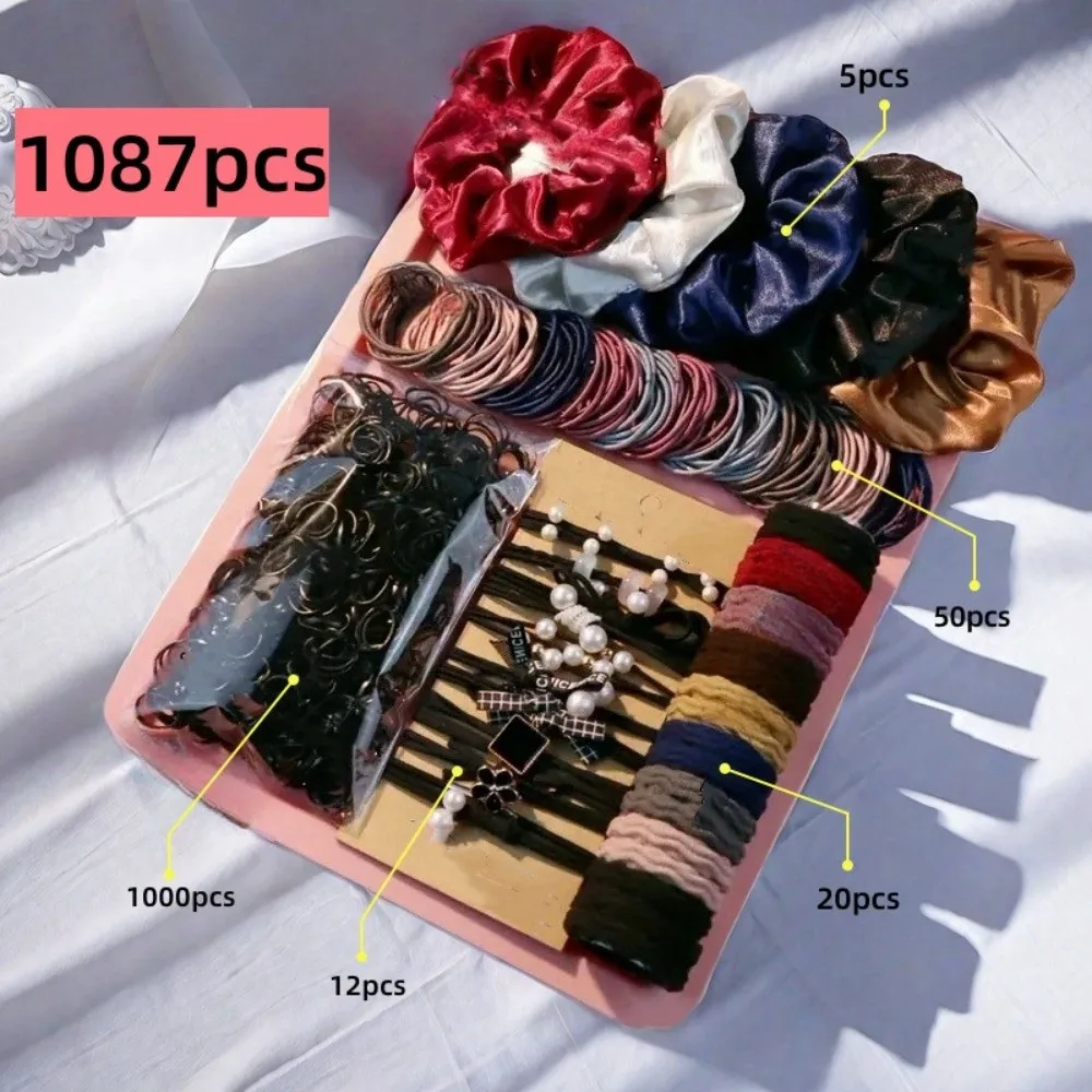 1087Pcs Multi-Style Hair Accessories Kit Elastic Multi-Size Hair Ties Set All-in-One Design Neutral Color Hair Decor Set
1087Pcs Multi-Style Hair Accessories Kit Elastic Multi-Size Hair Ties Set All-in-One Design Neutral Color Hair Decor Set