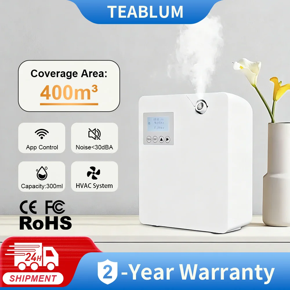 400m³ Aroma Diffuser For Home Air Fresheners Sprayer Aromatherapy Hotel Scenting Device Smart Room Fragrance Machine App Control
400m³ Aroma Diffuser For Home Air Fresheners Sprayer Aromatherapy Hotel Scenting Device Smart Room Fragrance Machine App Control