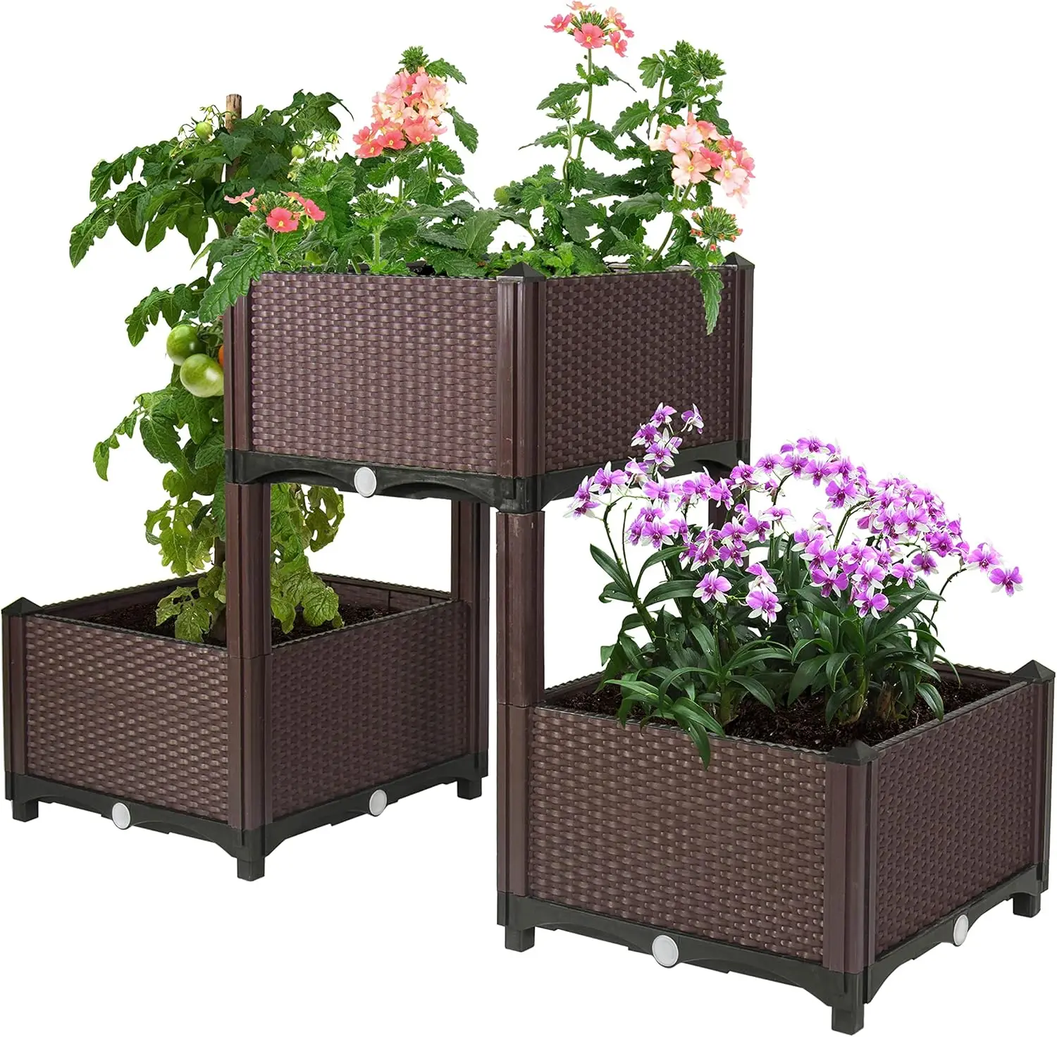 Planter Raised Beds - Elevated Planter Garden Box with Drainage Plug Raised Garden Beds for Vegetable/Flower/Herb Outdoo
Planter Raised Beds - Elevated Planter Garden Box with Drainage Plug Raised Garden Beds for Vegetable/Flower/Herb Outdoo