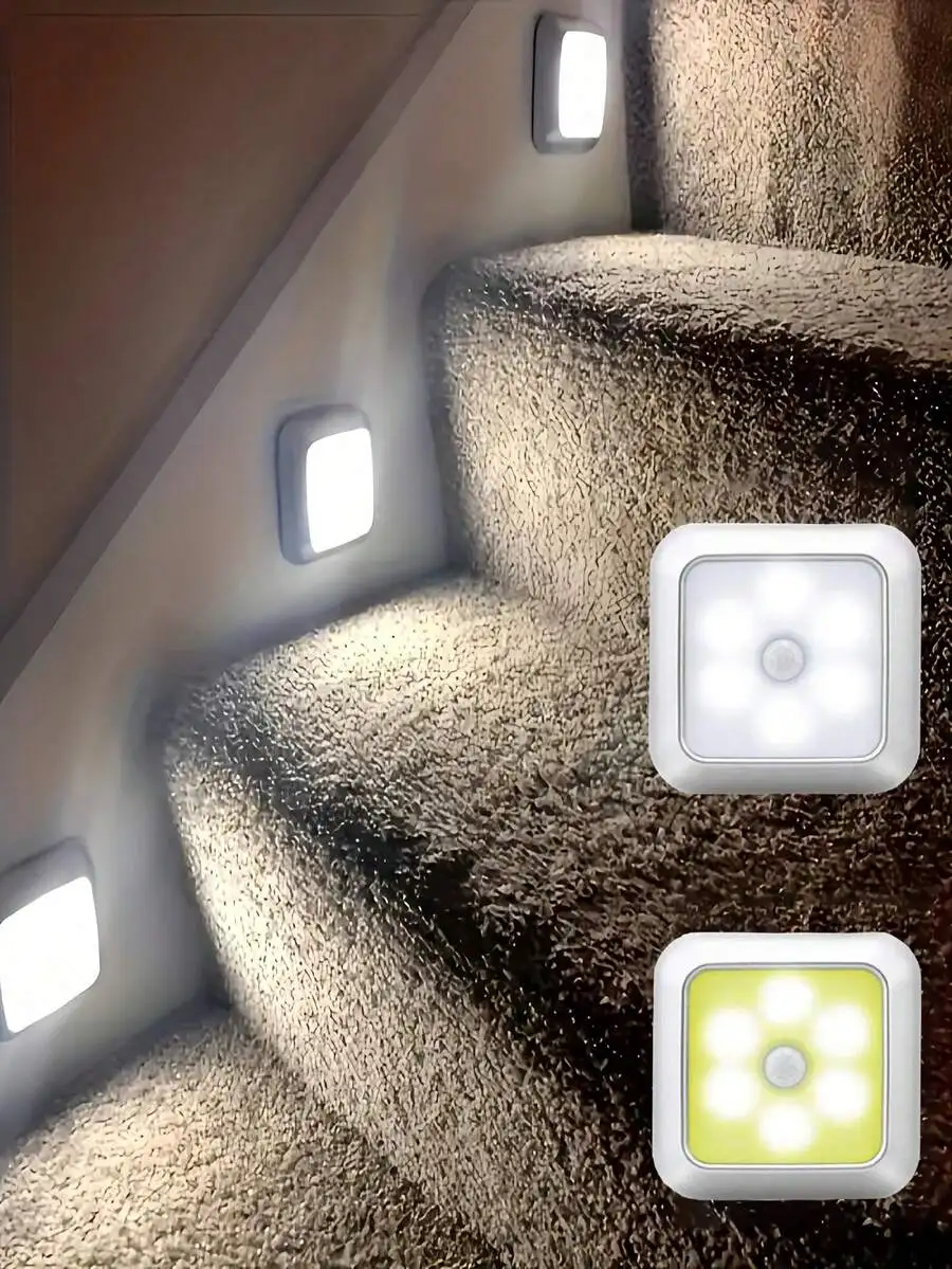6pcs Motion Sensor Lights, LED Smart Sensor Lights For Cabinet, Indoor Wall Lighting. Suitable For Room, Kitchen, Wardrobe, Stairs, Bathroom, Hallway, Home, Bedroom, Living Room, Party, Holiday Decoration
6pcs Motion Sensor Lights, LED Smart Sensor Lights For Cabinet, Indoor Wall Lighting. Suitable For Room, Kitchen, Wardrobe, Stairs, Bathroom, Hallway, Home, Bedroom, Living Room, Party, Holiday Decoration