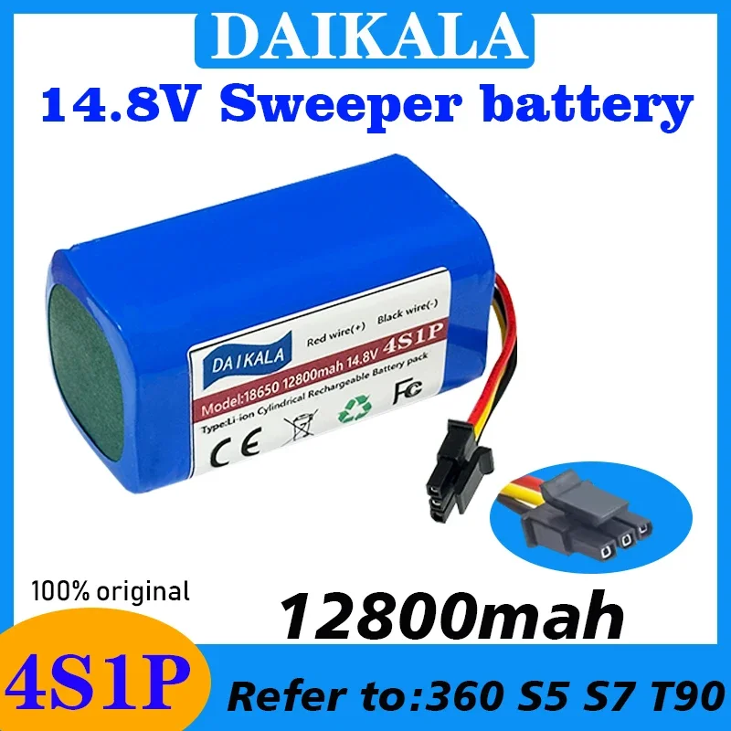 Free Shipping 100% Original Sweeper Battery 4S1P 14.8V 12800mAh Rechargeable Battery Pack Replacement of Accessories
Free Shipping 100% Original Sweeper Battery 4S1P 14.8V 12800mAh Rechargeable Battery Pack Replacement of Accessories