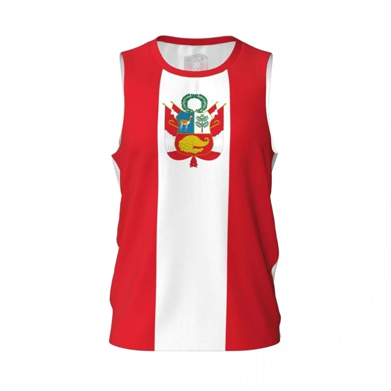 Peru Flag Basketball Tank Tops Summer Fashion National Emblem 3D Printed Sleeveless T Shirts Loose Quick Dry Sports Vest Tees
Peru Flag Basketball Tank Tops Summer Fashion National Emblem 3D Printed Sleeveless T Shirts Loose Quick Dry Sports Vest Tees