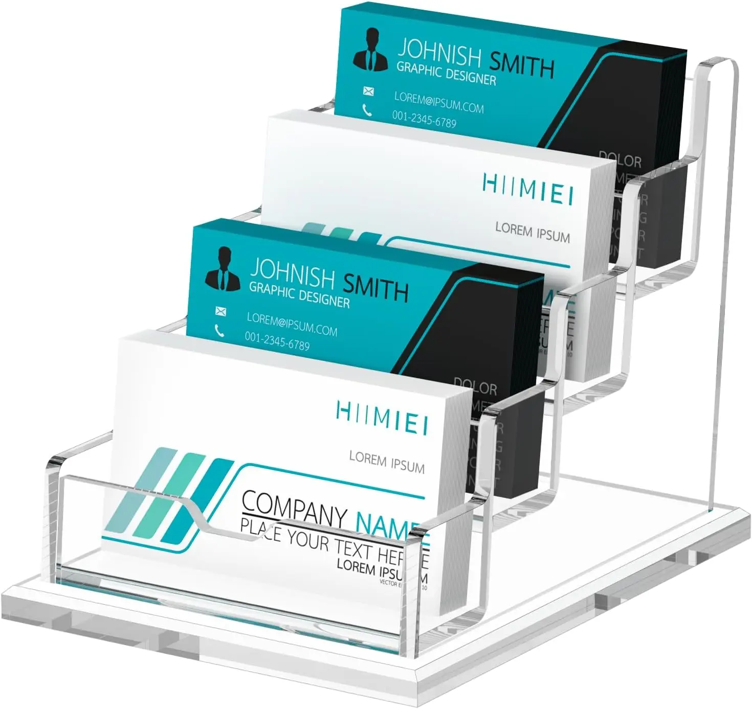 Acrylic Business Card Display - 4 Slot 4 Tier, 60 Cards Capacity, Clear Holder for Office, Restaurant
Acrylic Business Card Display - 4 Slot 4 Tier, 60 Cards Capacity, Clear Holder for Office, Restaurant