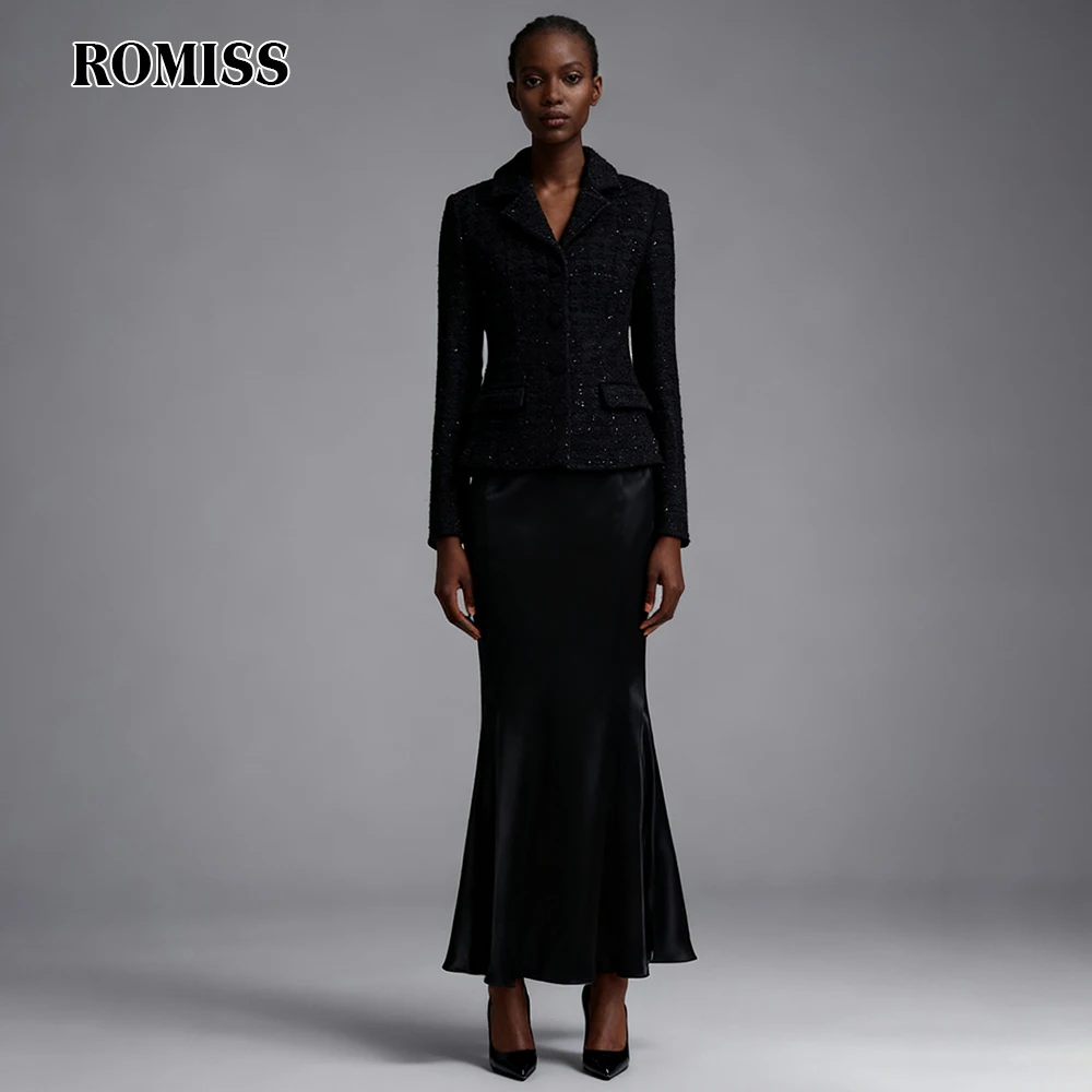 ROMISS Temperament Solid Slimming Two Piece Sets For Women V Neck Long Sleeve Top High Waist Skirt Elegant Set Female Fashion
ROMISS Temperament Solid Slimming Two Piece Sets For Women V Neck Long Sleeve Top High Waist Skirt Elegant Set Female Fashion