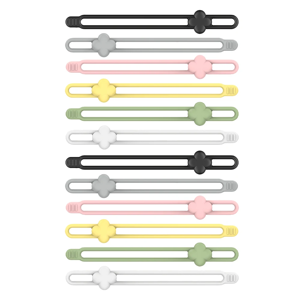 12 Pcs Tie Silicone Clover Reusable ganizer Wire Cable ganizer Fixing Straps Cord Management Ties Zip Wire Tie
12 Pcs Tie Silicone Clover Reusable ganizer Wire Cable ganizer Fixing Straps Cord Management Ties Zip Wire Tie