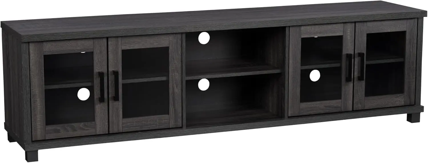 CorLiving Dark Gray Engineered Wood TV Stand w/Glass Cabinets for TVs up to 95"
CorLiving Dark Gray Engineered Wood TV Stand w/Glass Cabinets for TVs up to 95"