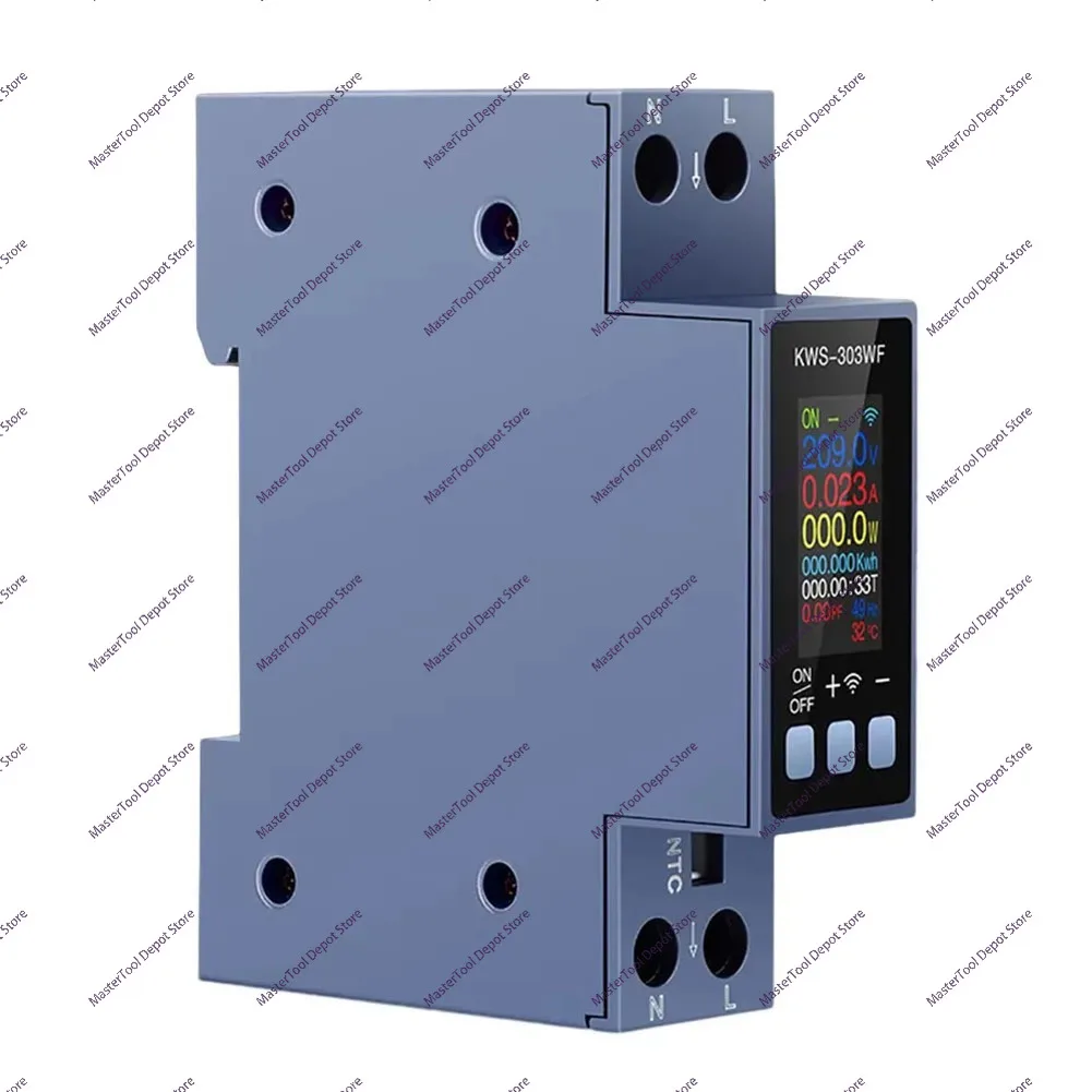 Remote Controlled KWS303WF WiFi DIN Rail Power Meter 40A Multifunctional Measurement for Home and Light Commercial Use
Remote Controlled KWS303WF WiFi DIN Rail Power Meter 40A Multifunctional Measurement for Home and Light Commercial Use