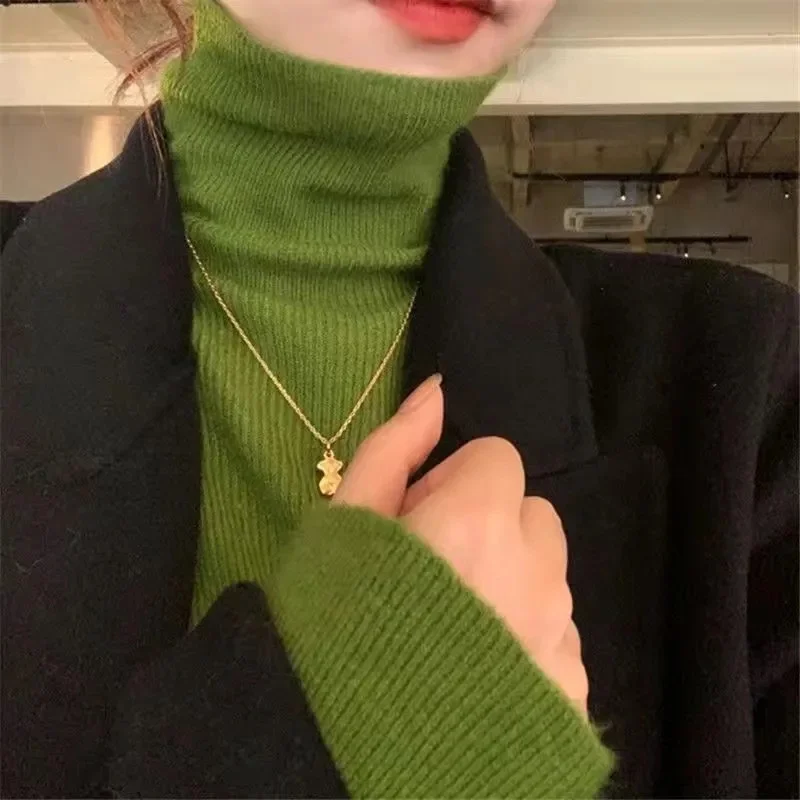 New Women Turtleneck Sweaters Knitting Sweater Slim Pullovers Autumn Winter Basic Jumper 2023 Trend Long Sleeve Bottoming Top
New Women Turtleneck Sweaters Knitting Sweater Slim Pullovers Autumn Winter Basic Jumper 2023 Trend Long Sleeve Bottoming Top