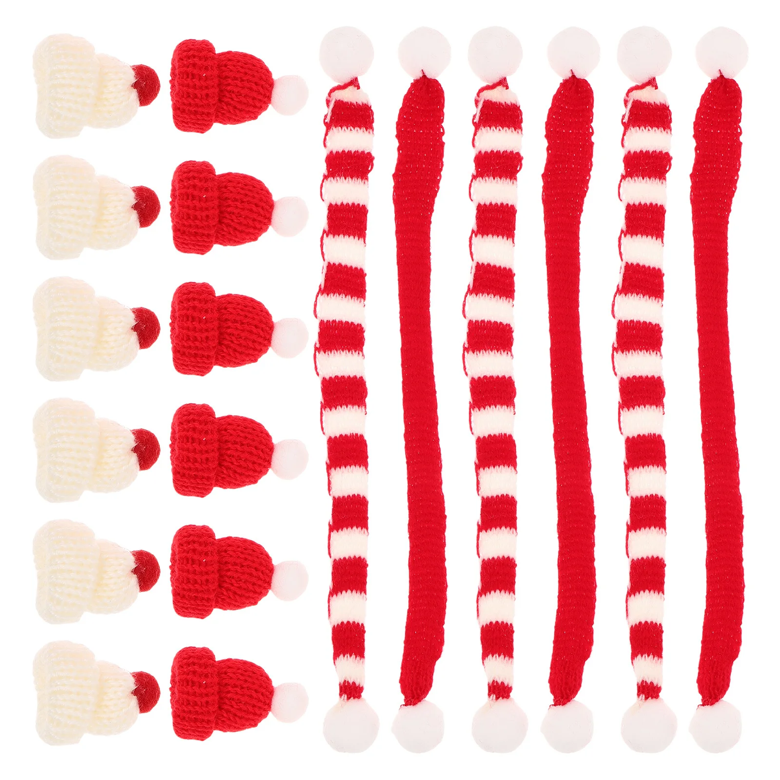 40 шт., мини-вязаная шапка, комплект шарфов, рождественские шарфы, мягкая пряжа, теплые зимние праздничные шапки, праздничные мини-вязаные шапки, аксессуары 
40 шт., мини-вязаная шапка, комплект шарфов, рождественские шарфы, мягкая пряжа, теплые зимние праздничные шапки, праздничные мини-вязаные шапки, аксессуары