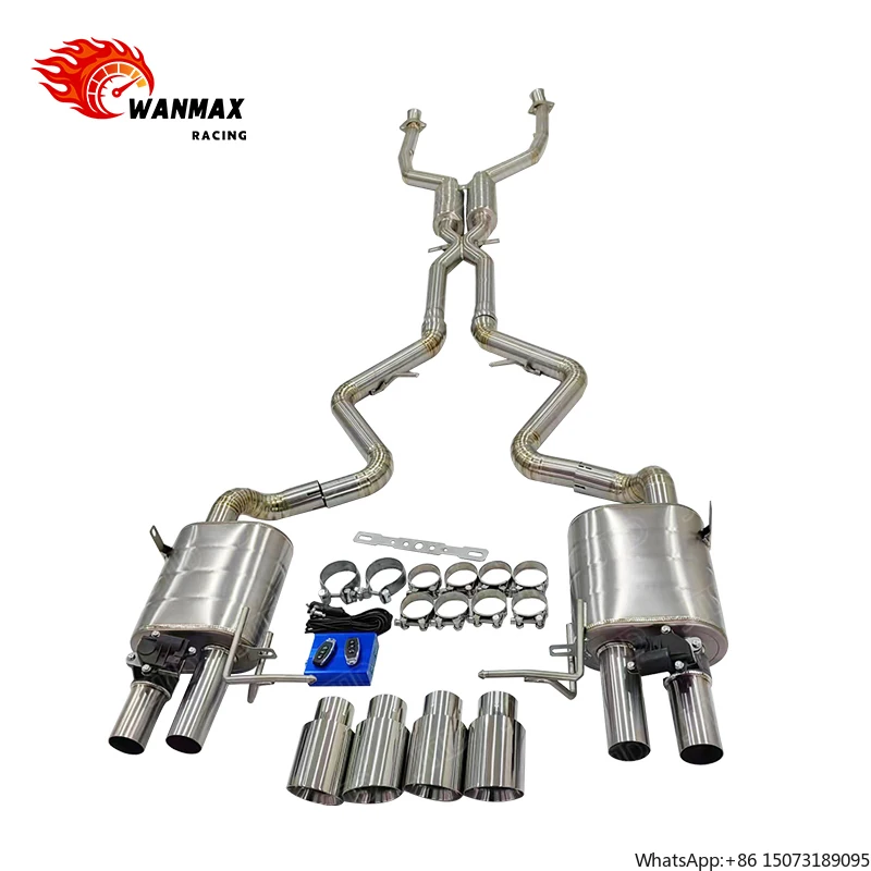 Высококачественная спортивная выхлопная система Valvetronic Catback из нержавеющей стали 304 с клапаном для E90 E92 E93 M3
Высококачественная спортивная выхлопная система Valvetronic Catback из нержавеющей стали 304 с клапаном для E90 E92 E93 M3