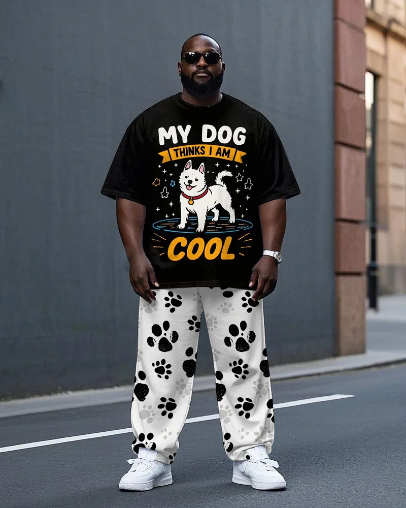 S-9XL Big and Tall Men Dog Lover Print 2-Piece T-Shirt & Pants Streetwear Set
S-9XL Big and Tall Men Dog Lover Print 2-Piece T-Shirt & Pants Streetwear Set