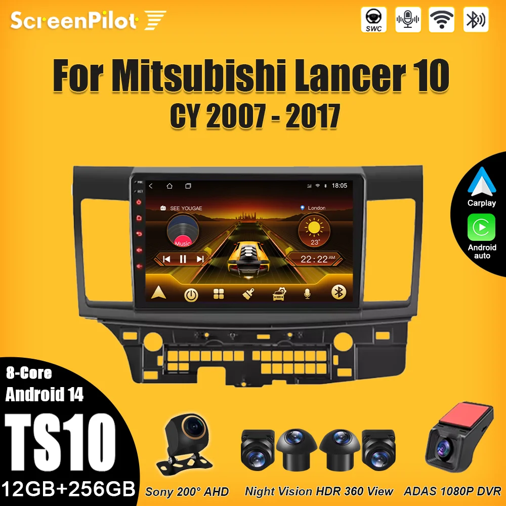 Android 15 For Mitsubishi Lancer 10 CY 2007-2017 Car Radio 2 din Multimedia Video Player Carplay Mirror Link Bluetooth 8 Core 5G
Android 15 For Mitsubishi Lancer 10 CY 2007-2017 Car Radio 2 din Multimedia Video Player Carplay Mirror Link Bluetooth 8 Core 5G