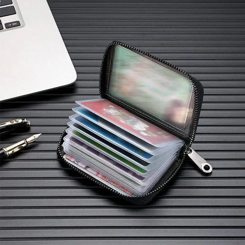 New Ultra-Thin PU Leather Anti-Theft Card Holder Women's Daily Portable Magnetic-Resistant Bank Card Clip Bag
New Ultra-Thin PU Leather Anti-Theft Card Holder Women's Daily Portable Magnetic-Resistant Bank Card Clip Bag