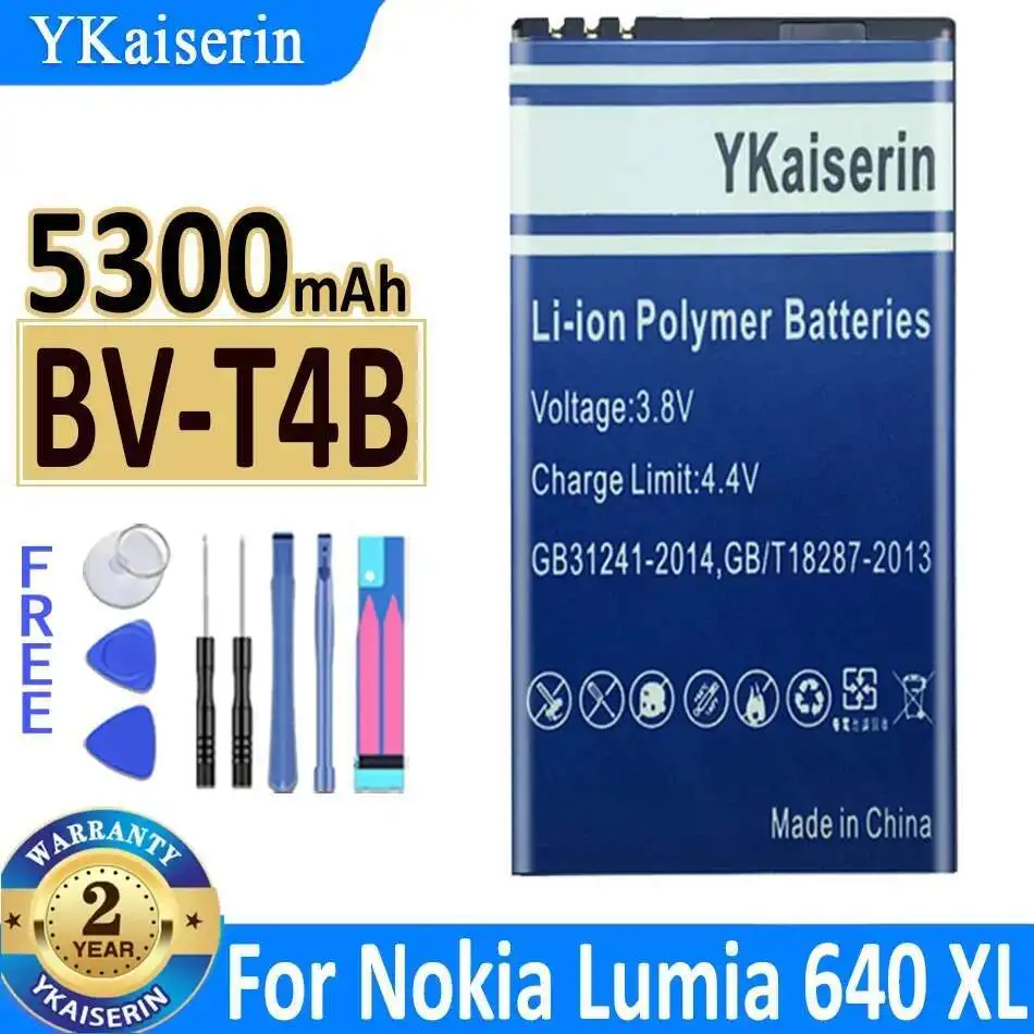Аккумулятор мобильного телефона BV-T4B 5300 мАч для Microsoft Nokia Lumia 640 XL RM-1096 RM-1062 RM-1063 RM-1064 RM-1 BV T4B
Аккумулятор мобильного телефона BV-T4B 5300 мАч для Microsoft Nokia Lumia 640 XL RM-1096 RM-1062 RM-1063 RM-1064 RM-1 BV T4B