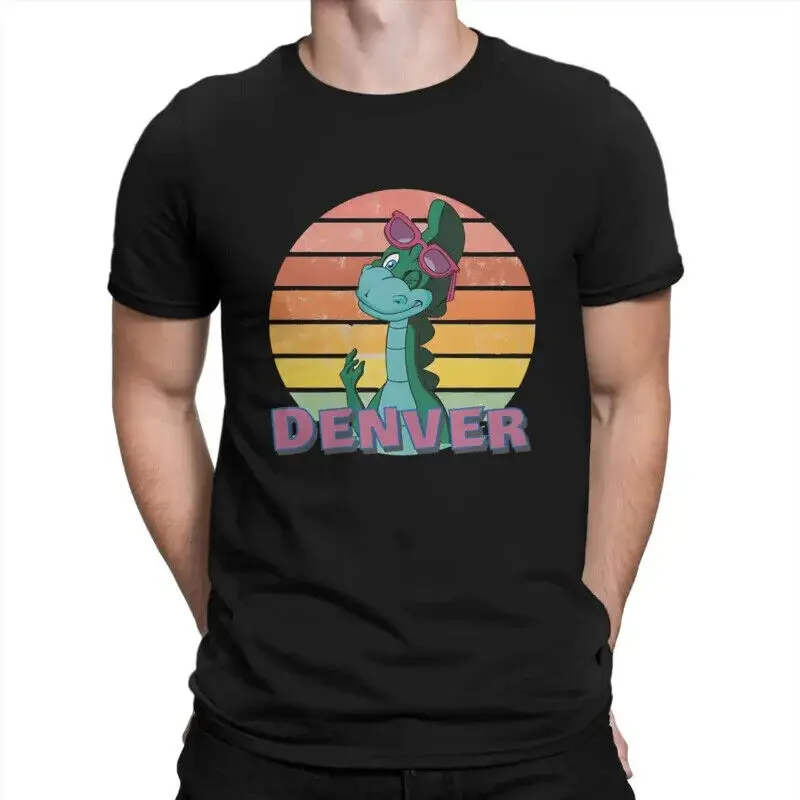 Cute Men T Shirt Denver The Last Dinosaur Cartoon O Neck Tops 100 Cotton Shir 
Cute Men T Shirt Denver The Last Dinosaur Cartoon O Neck Tops 100 Cotton Shir