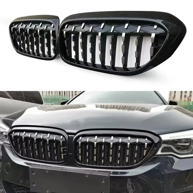 Front Grilles Diamond Gypsophila Silver Kidney Grill For BMW 5 Series G30 G38 2017 2018 2019 Replacement Racing Front Bumper
Front Grilles Diamond Gypsophila Silver Kidney Grill For BMW 5 Series G30 G38 2017 2018 2019 Replacement Racing Front Bumper