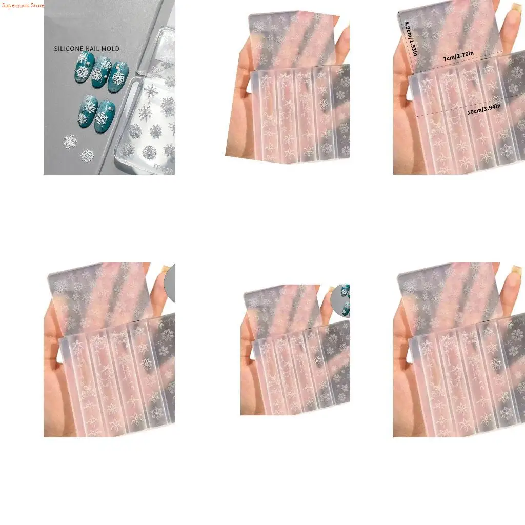 Q5WE Silicone Embellishment Molds Snowflake Theme Small Accessory Crafting Molds
Q5WE Silicone Embellishment Molds Snowflake Theme Small Accessory Crafting Molds